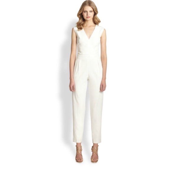trina turk white jumpsuit